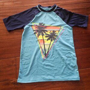 Lands' End Kids Rash Guard Swim Shirt Size S (6-7)